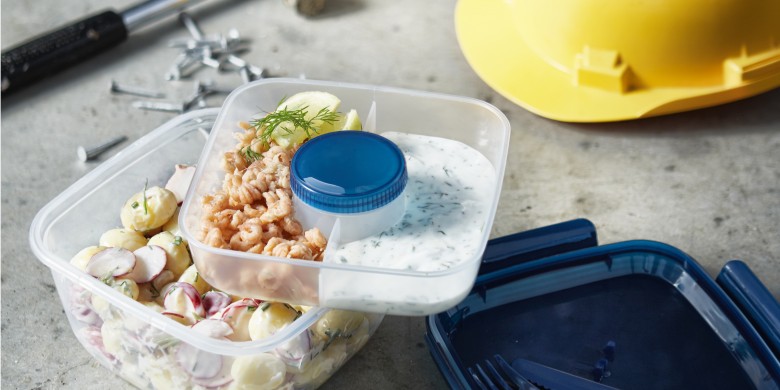 Krieltjessalade met Hollandse garnaaltjes