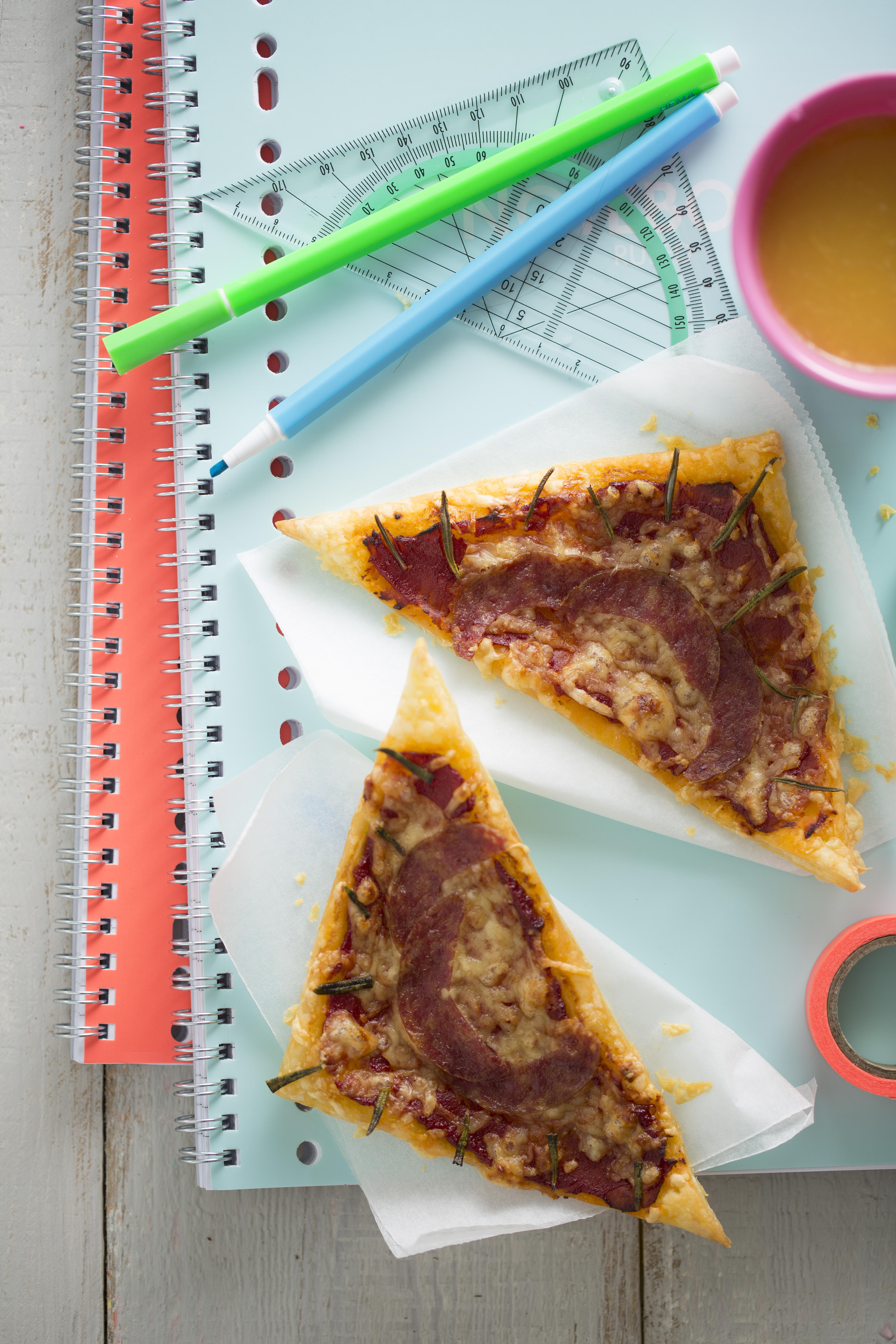 Geodriehoek-pizza's