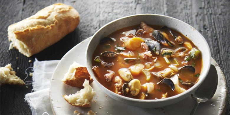 Franse vissoep met mosselen