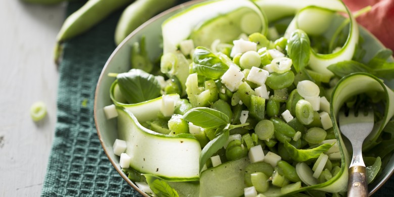 Tuinbonensalade met geitenkaas