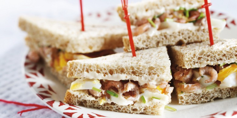 Sandwich met Hollandse garnalen