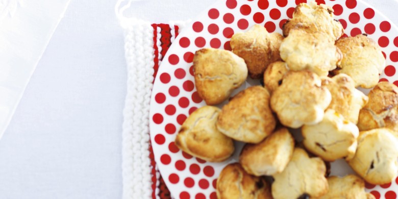 Scones met cranberry's en abrikozen