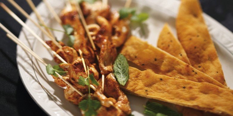 Spiesjes currykip