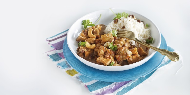 Stoofschotel met kip en chocola