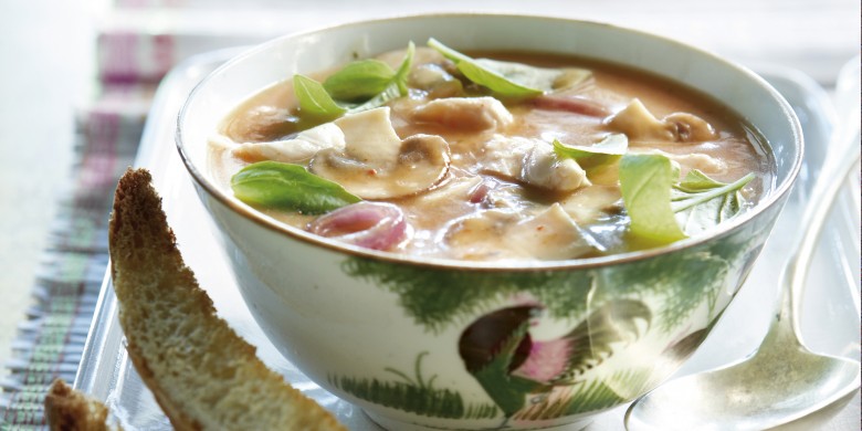 Thaise bouillon met kip