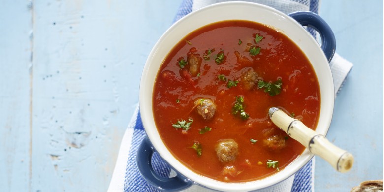 Tomatensoep met tomatenpuree
