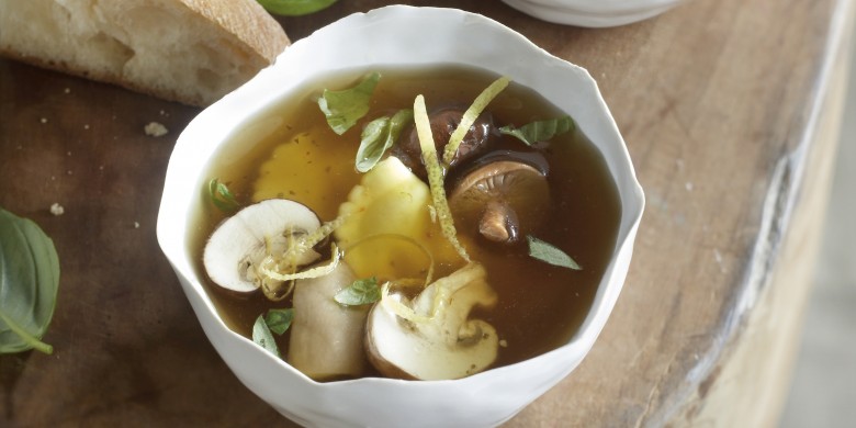 Toscaanse paddenstoelenbouillon