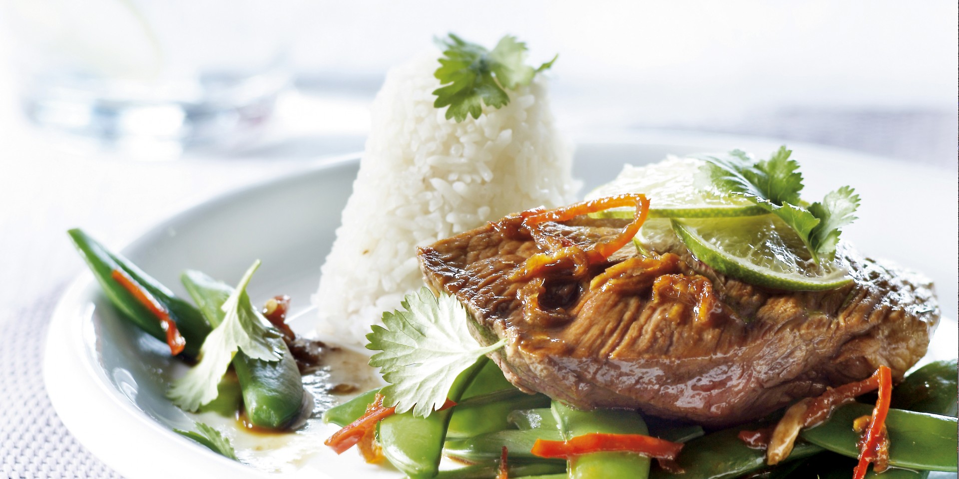 Varkensfilet met sugarsnaps