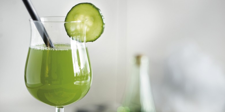 Verfrissend komkommer-citroendrankje