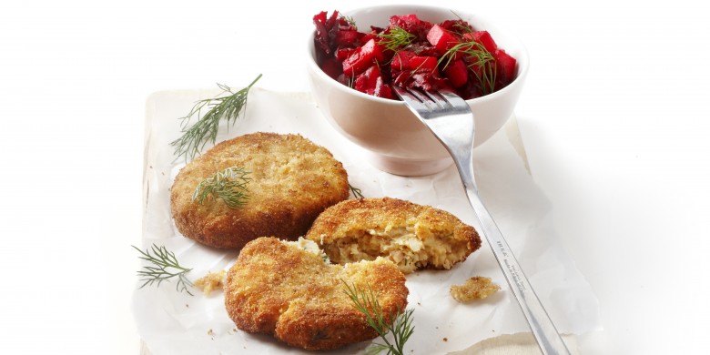 Viskoekjes met zoete bietjes