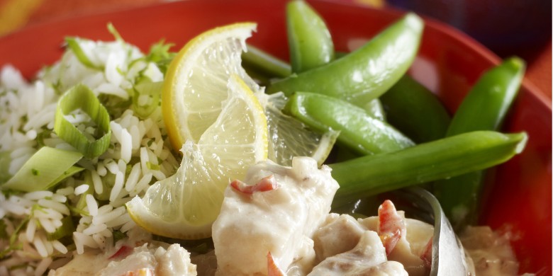 Visstoofpot met gember, komijn en rode peper