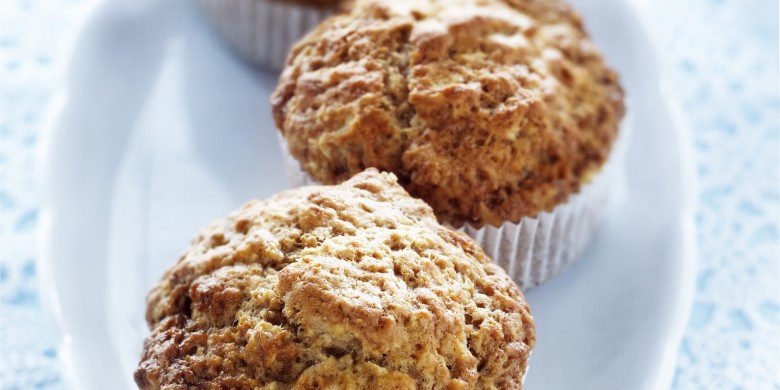 Volkorenmuffins met sinaasappel