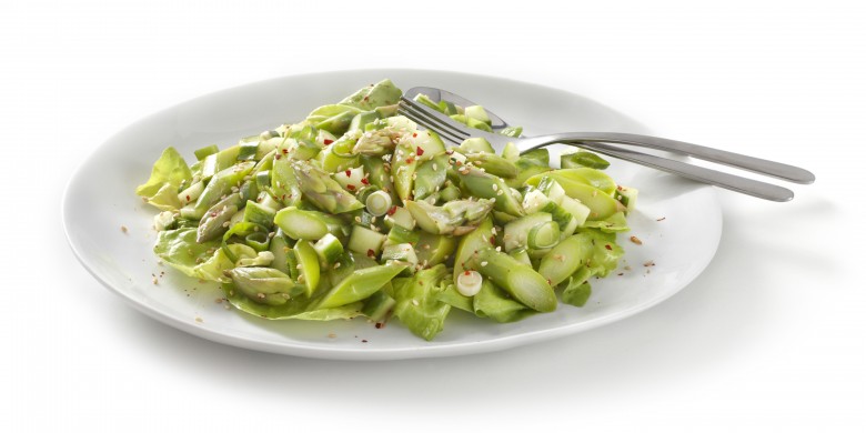 Groene aspergesalade met Japanse dressing