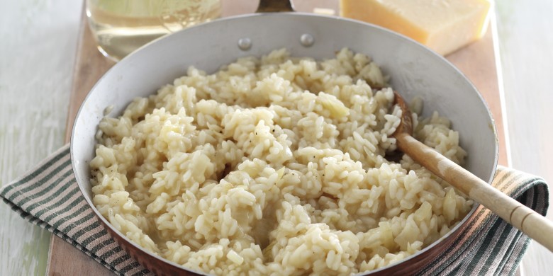 Risotto met witte wijn en kaas