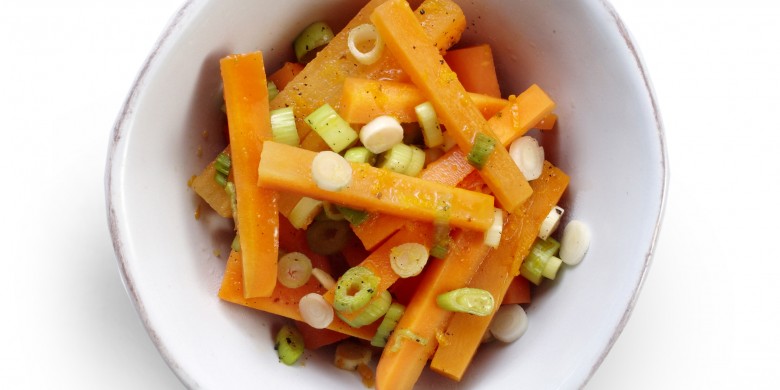 Winterwortel met sinaasappel en vanille