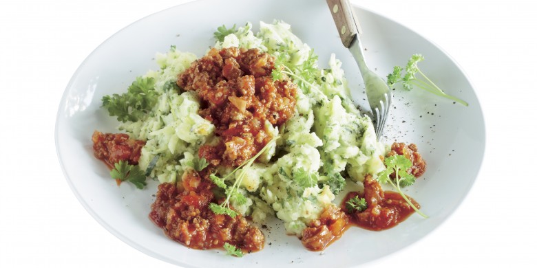 Zomerstamppot met saucijzen saus