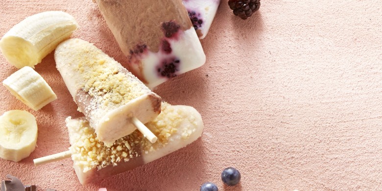 Yoghurtijs banaan-chocolade