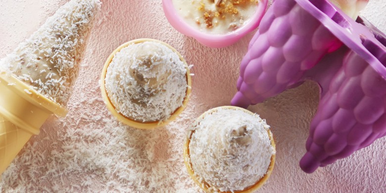 Yoghurtijs banaan-kokos