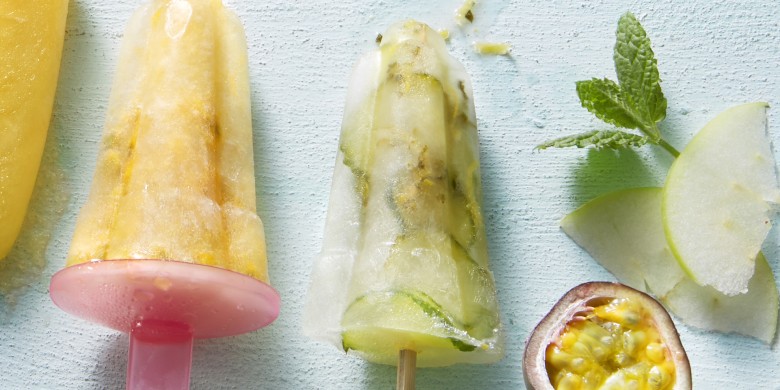 Sorbetijs passievrucht-groene thee