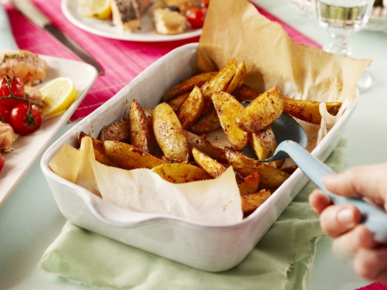 Aardappels uit de oven met specerijen