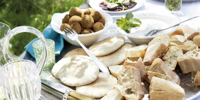 Falafel met yoghurtsaus