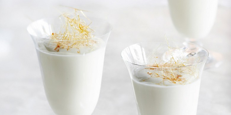 Roomvla met gesponnen karamel