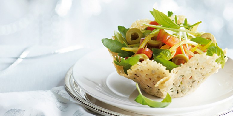 Kaasbakje met Italiaanse salade