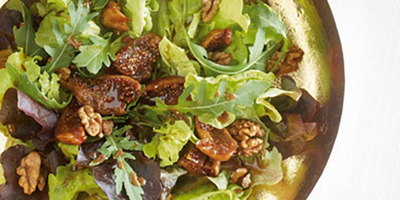 Salade met vijgen en walnoten