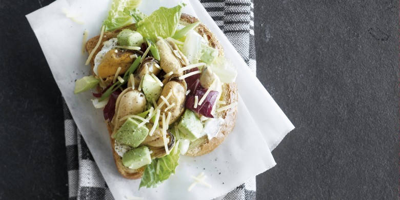 Hollandse mosselcanapé