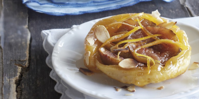 Tarte Tatin met sinaasappel en vijgen