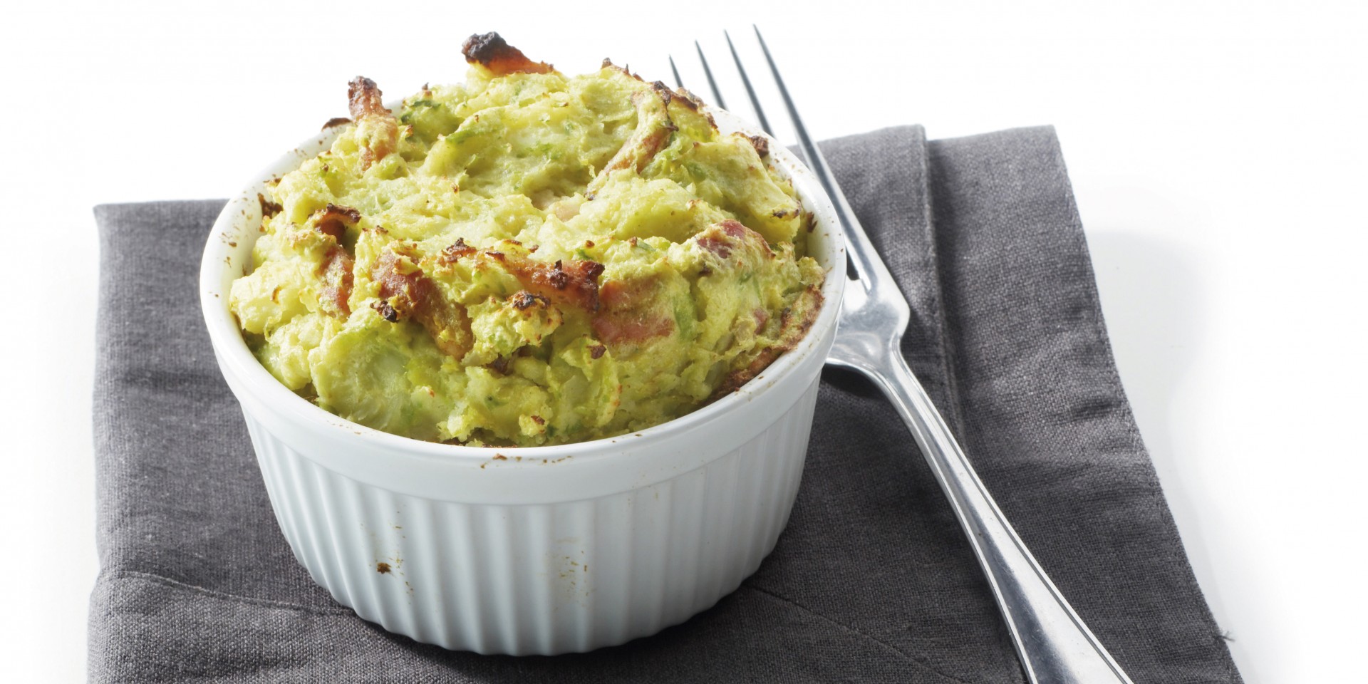 Spruitjessoufflé met spek