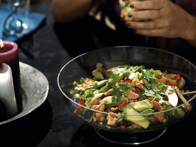 Avocado-zalmsalade