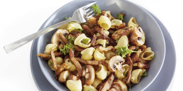 Shoarmaschotel met champignons