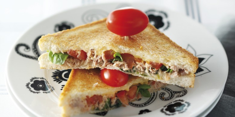 Tosti met tonijn en roomkaas