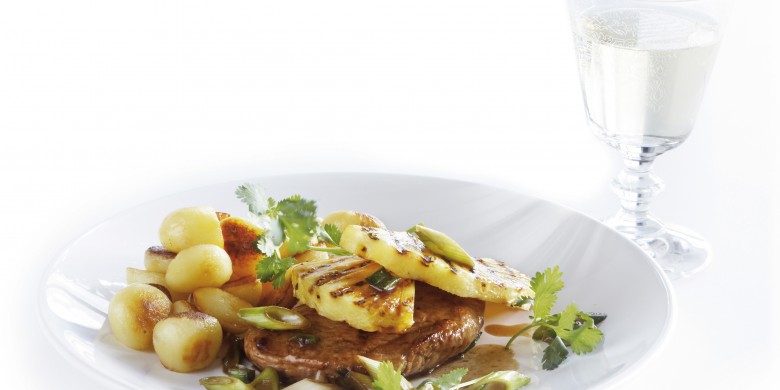 Varkensfiletlapjes met ananas