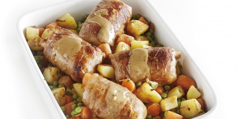 Hollandse roerbak met slavinken en mosterd