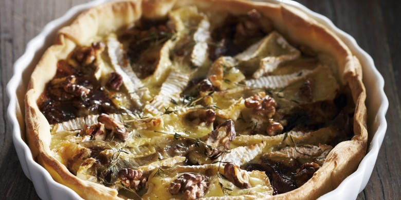 Taart met camembert en port