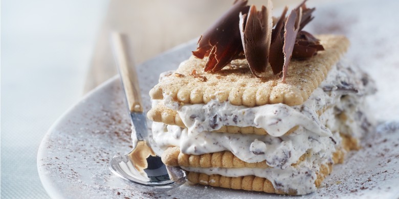 Dolce mattone stracciatella