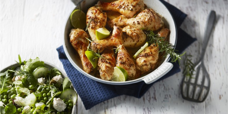 Kip met limoen- rozemarijnmarinade