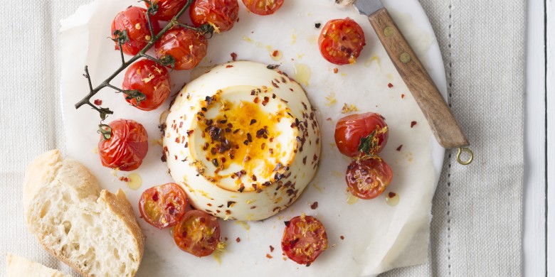 Gebakken ricotta uit de oven