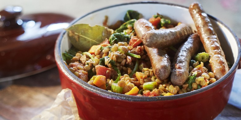 Lenticchie con salsicce