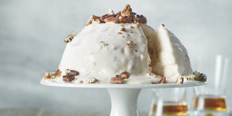 Semifreddo met pecannoten en kaneel