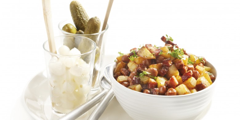 Kapucijnerschotel met knoflook en spek
