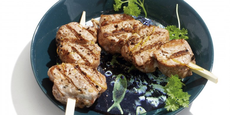Brochette van varkenshaas 