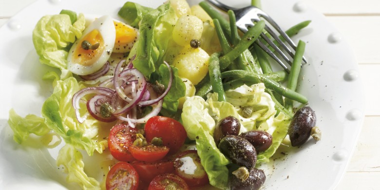 Franse salade met boontjes