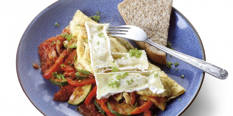 Boerenomelet met camembert