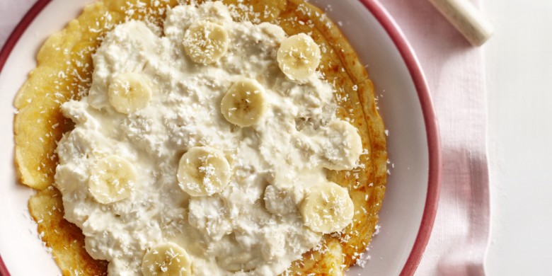 Bananenpannenkoek met kokos