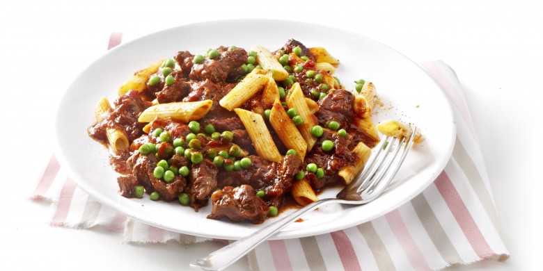 Penne met rundvleesragout
