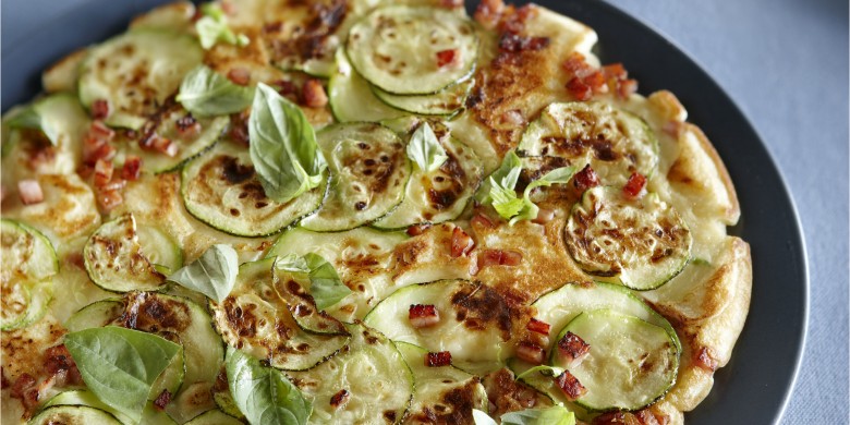 Courgettepannenkoek met ham