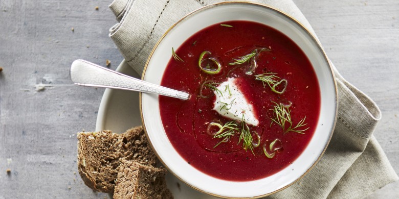 Bietjessoep met bosui